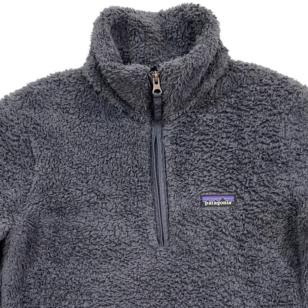 Patagonia Los Gatos Fleece Pullover Womens Small Gray Quarter Zip Outdoor Cozy